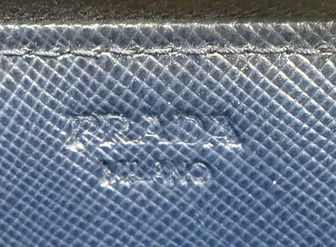 Prada Saffiano Ziparound Long Wallet in Blue