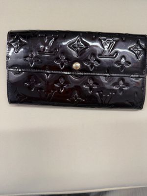 Louis Vuitton Vernis Sarah Wallet Amarante Long Wallet