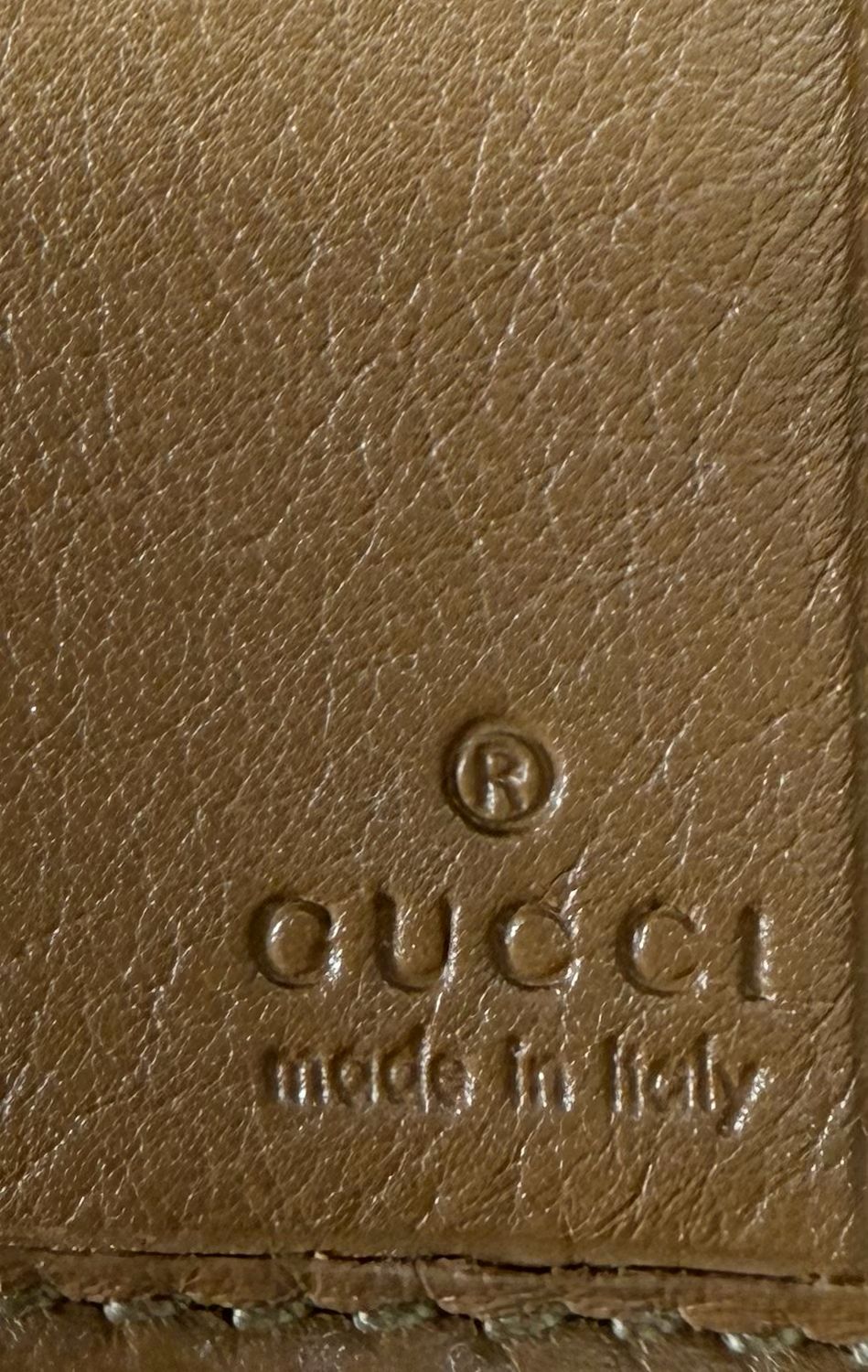 Gucci Guccissima Continental Flap Long Wallet in Brown