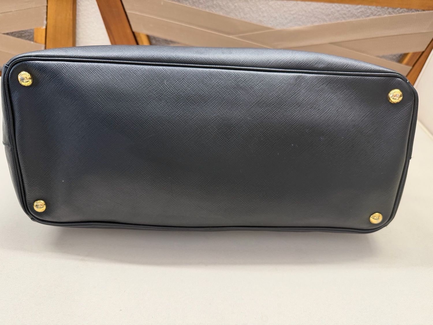 Prada Saffiano Lux Tote Double Zipper XL in Black