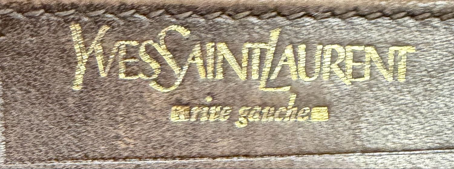 Yves Saint Laurent Muse Tote Shoulder Bag in Dark Brown