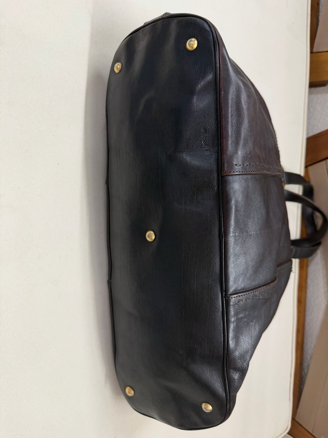 Yves Saint Laurent Muse Tote Shoulder Bag in Dark Brown