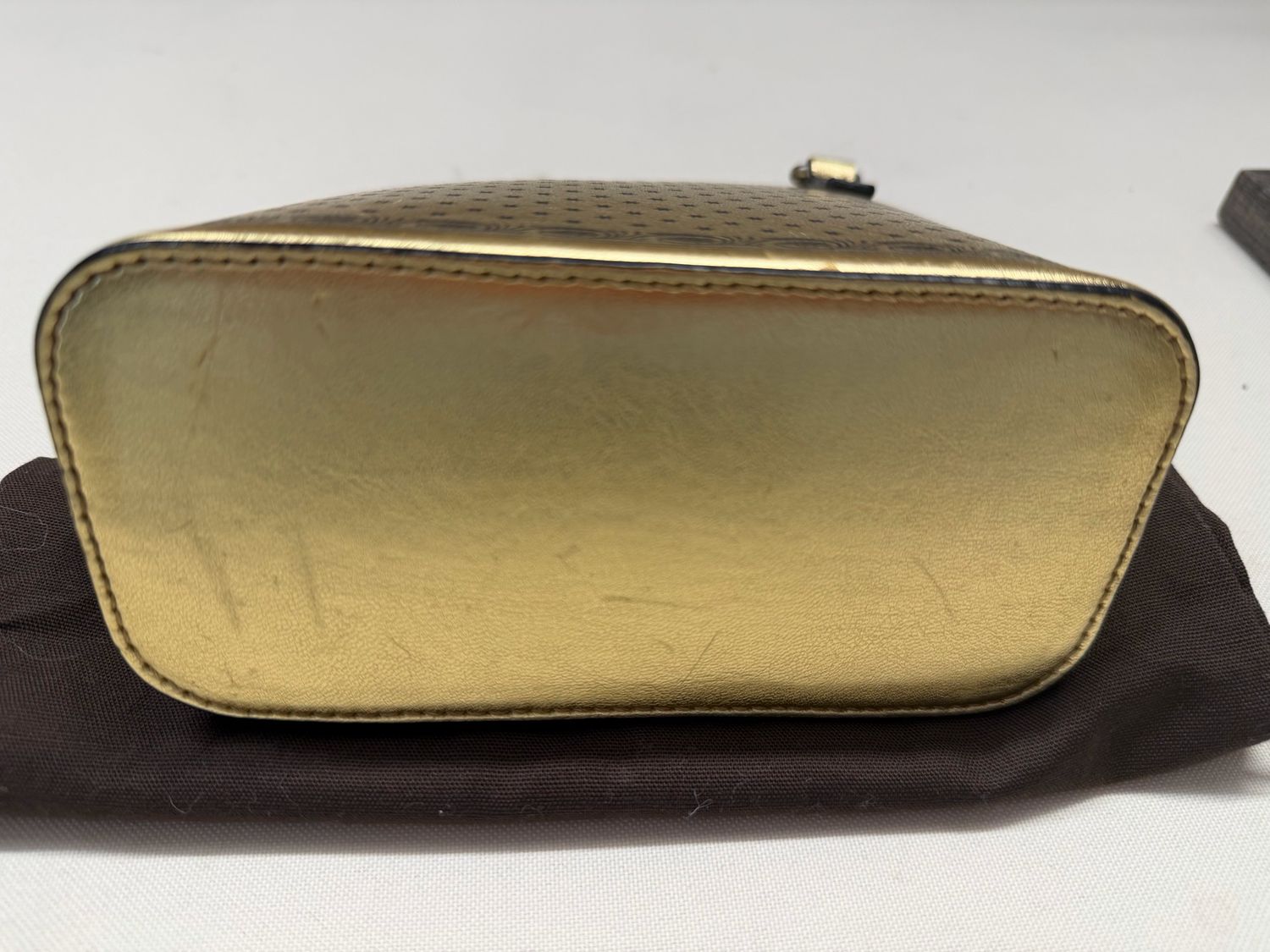 Gucci Sega Stars Mini Dome Crossbody Guccy Metallic Sling 