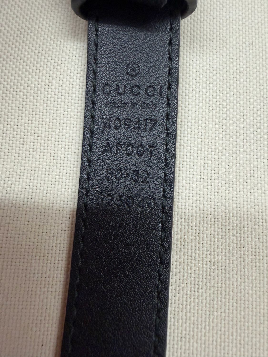 Gucci Marmont Belt Thin Double G in Black 80/32