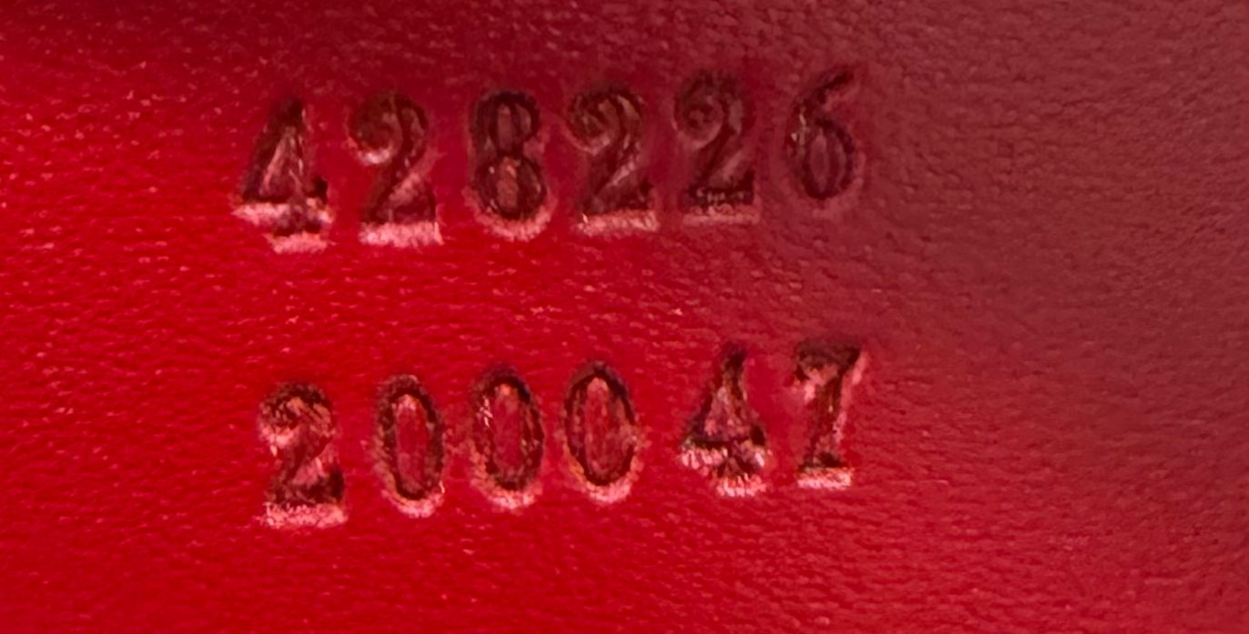 Gucci Monogram Leather Guccissima Linnea Foldover Crossbody Sling