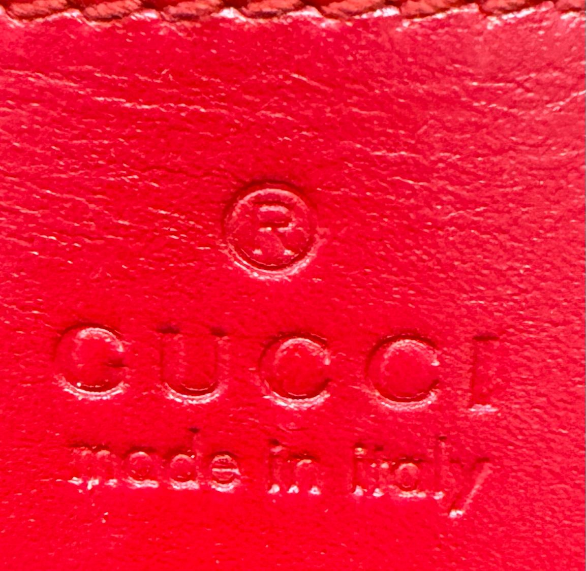 Gucci Monogram Leather Guccissima Linnea Foldover Crossbody Sling