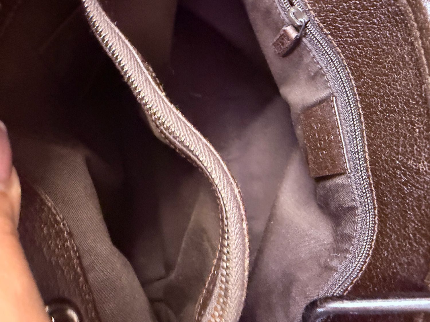 Gucci Monogram Canvas Eclipse Medium Tote in Dark Brown