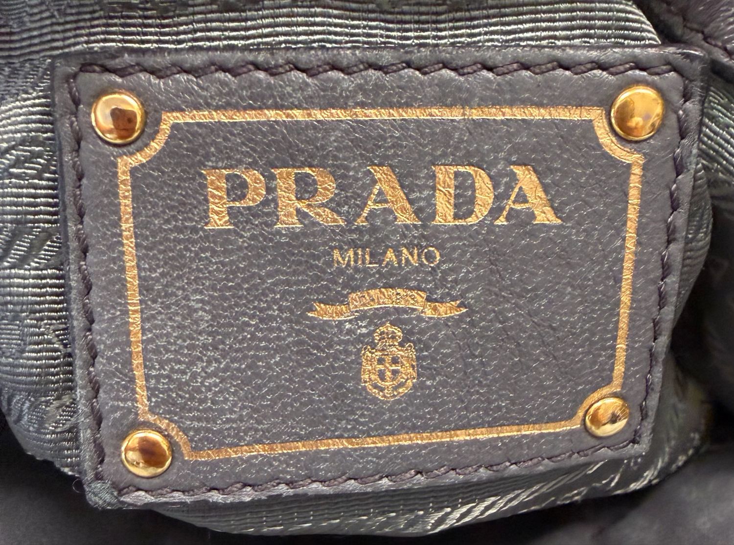 Prada Gaufre Nylon Tesutto Shoulder Bag