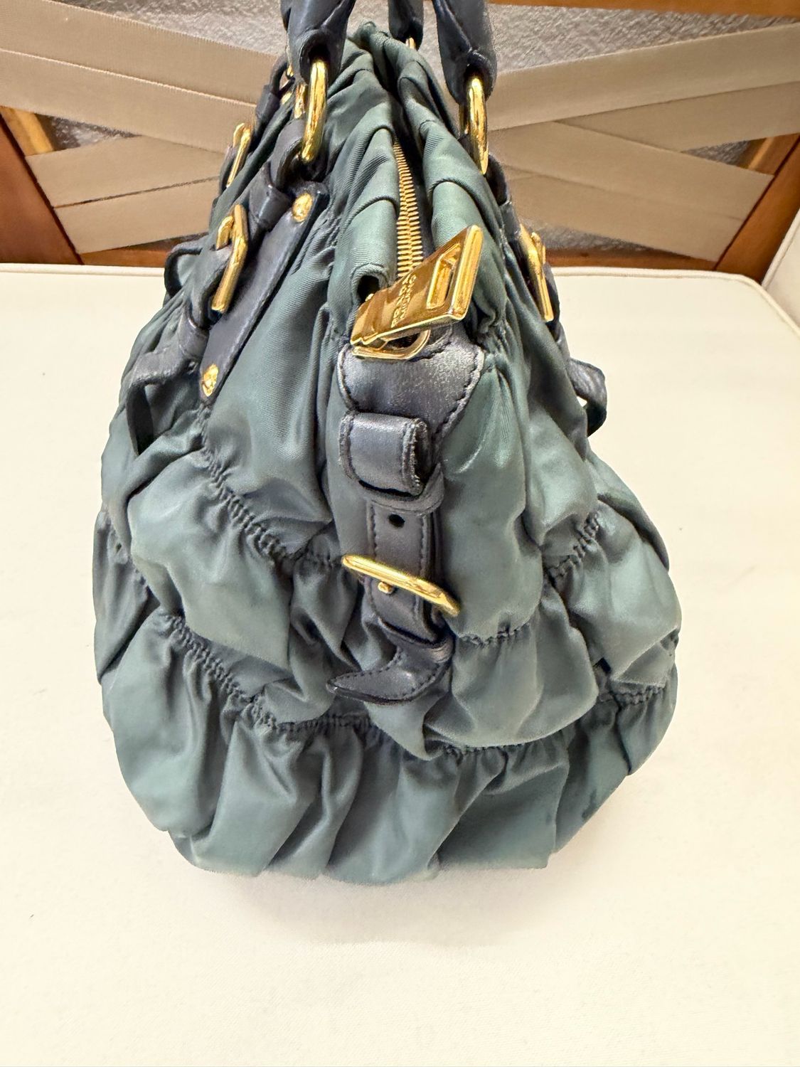 Prada Gaufre Nylon Tesutto Shoulder Bag