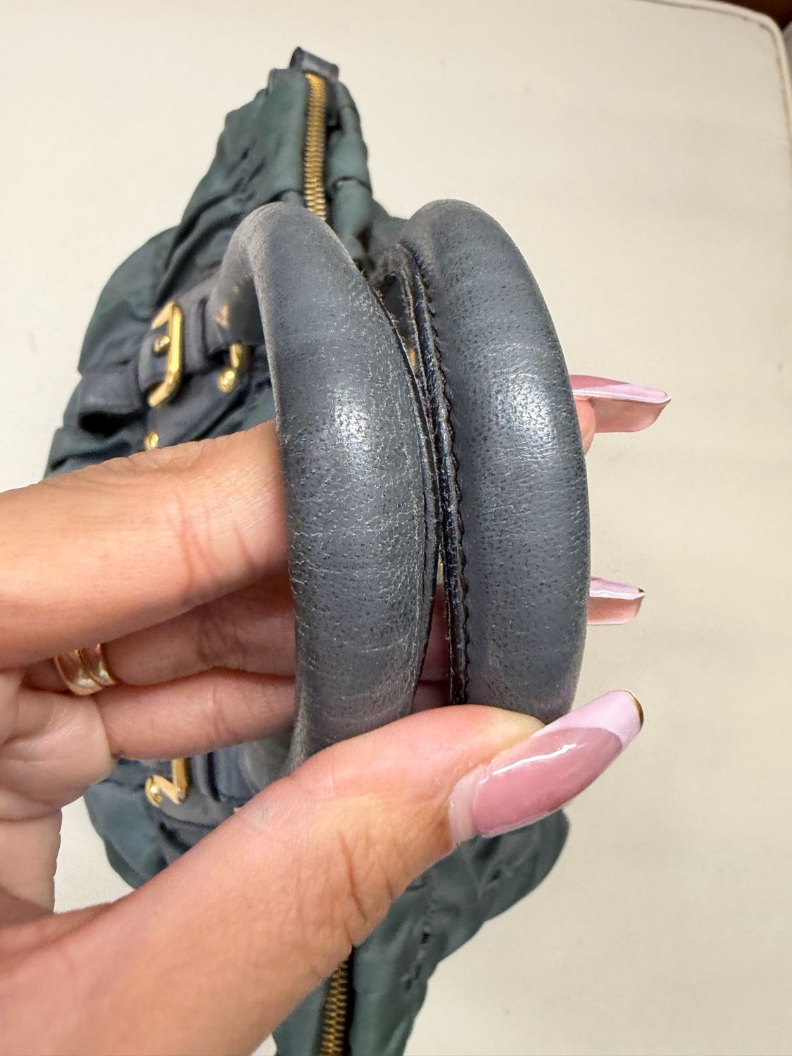 Prada Gaufre Nylon Tesutto Shoulder Bag