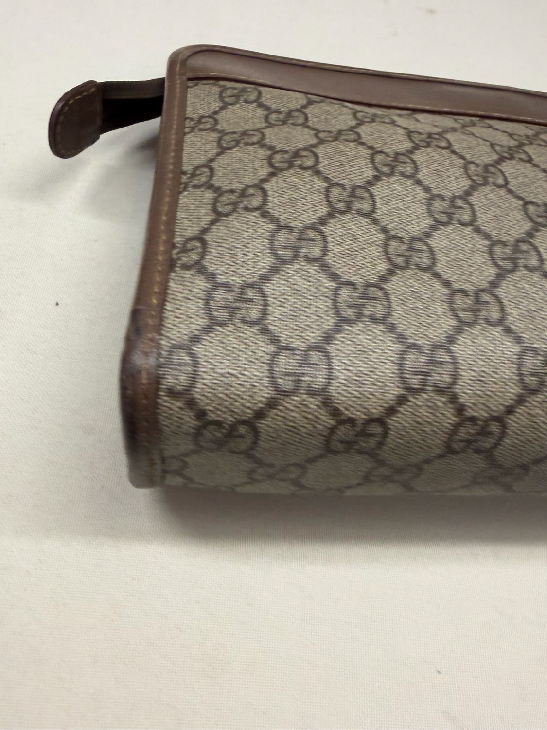 Gucci Vintage Supreme Clutch Toiletry Zipper