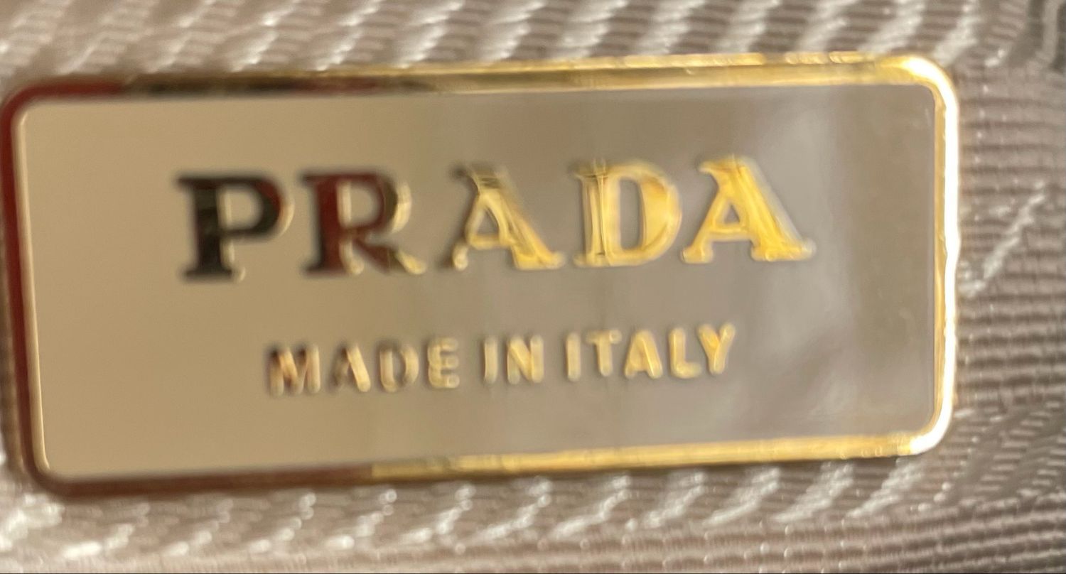 Prada Vitello Daino Hobo Shoulder in Light Blue