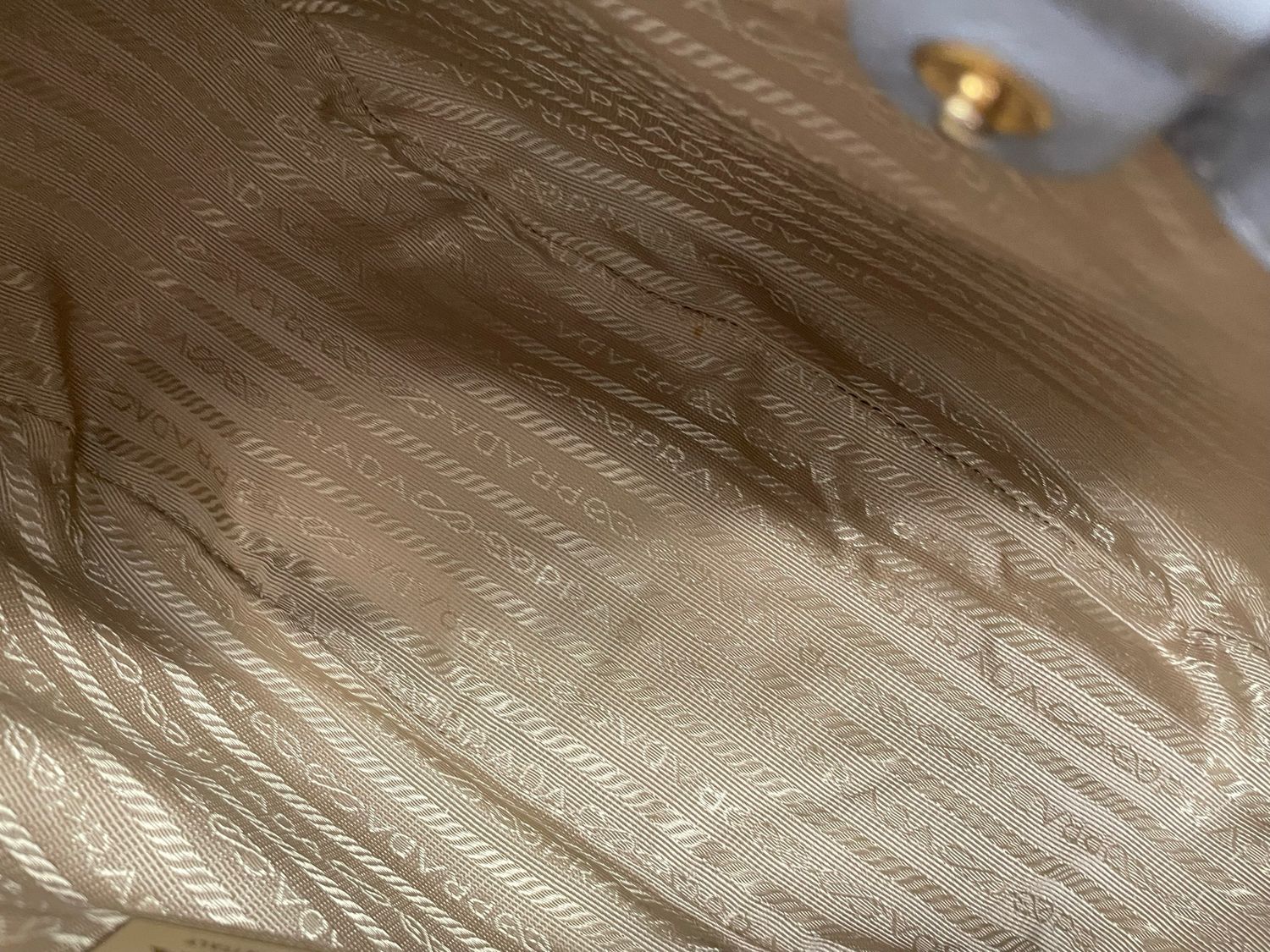 Prada Vitello Daino Hobo Shoulder in Light Blue