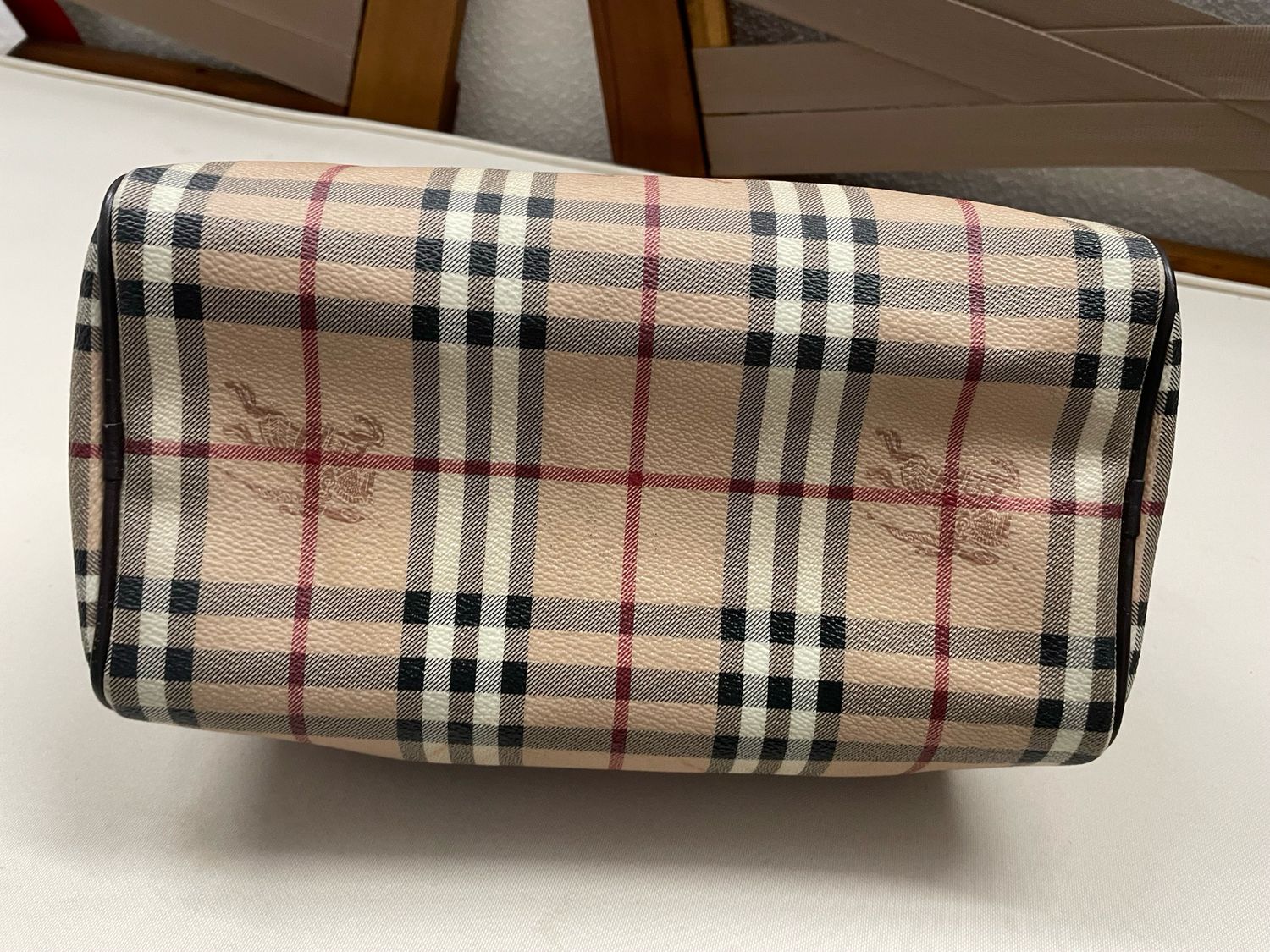 Burberry Haymarket Check Chester Bowler Boston Tote