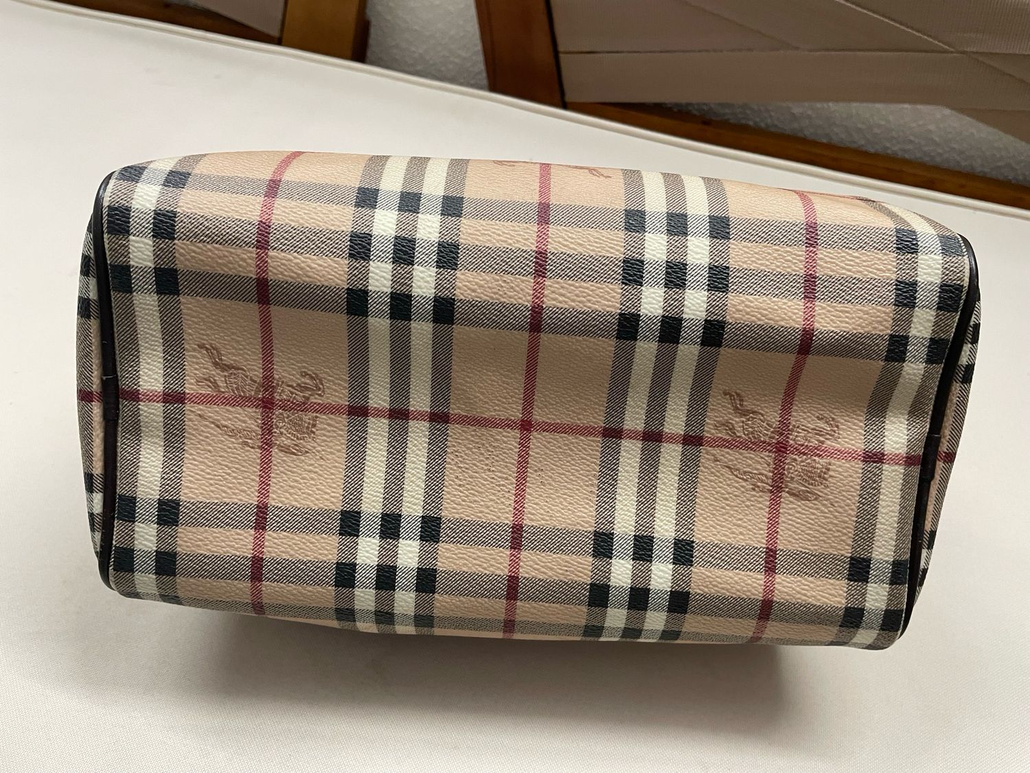 Burberry Haymarket Check Chester Bowler Boston Tote