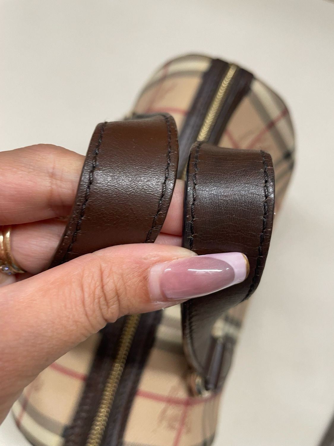 Burberry Haymarket Check Chester Bowler Boston Tote