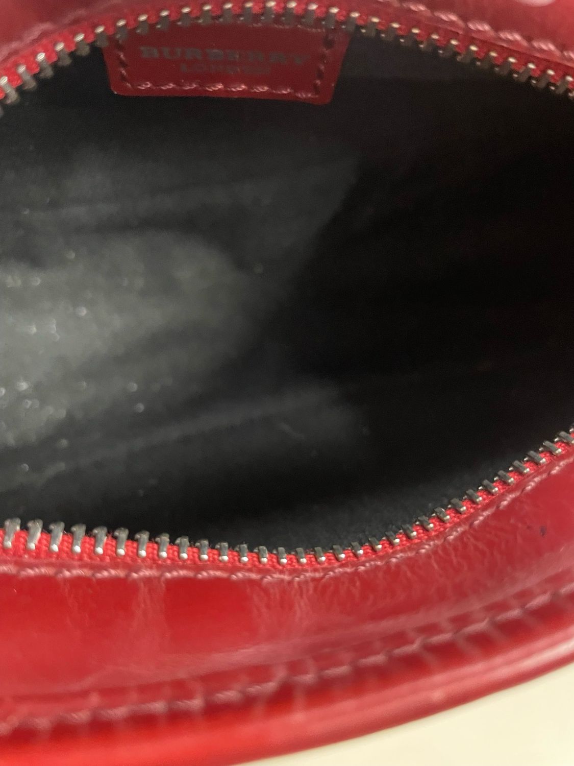 Burberry Haymarket Check Pochette Hobo Shoulder Zipper