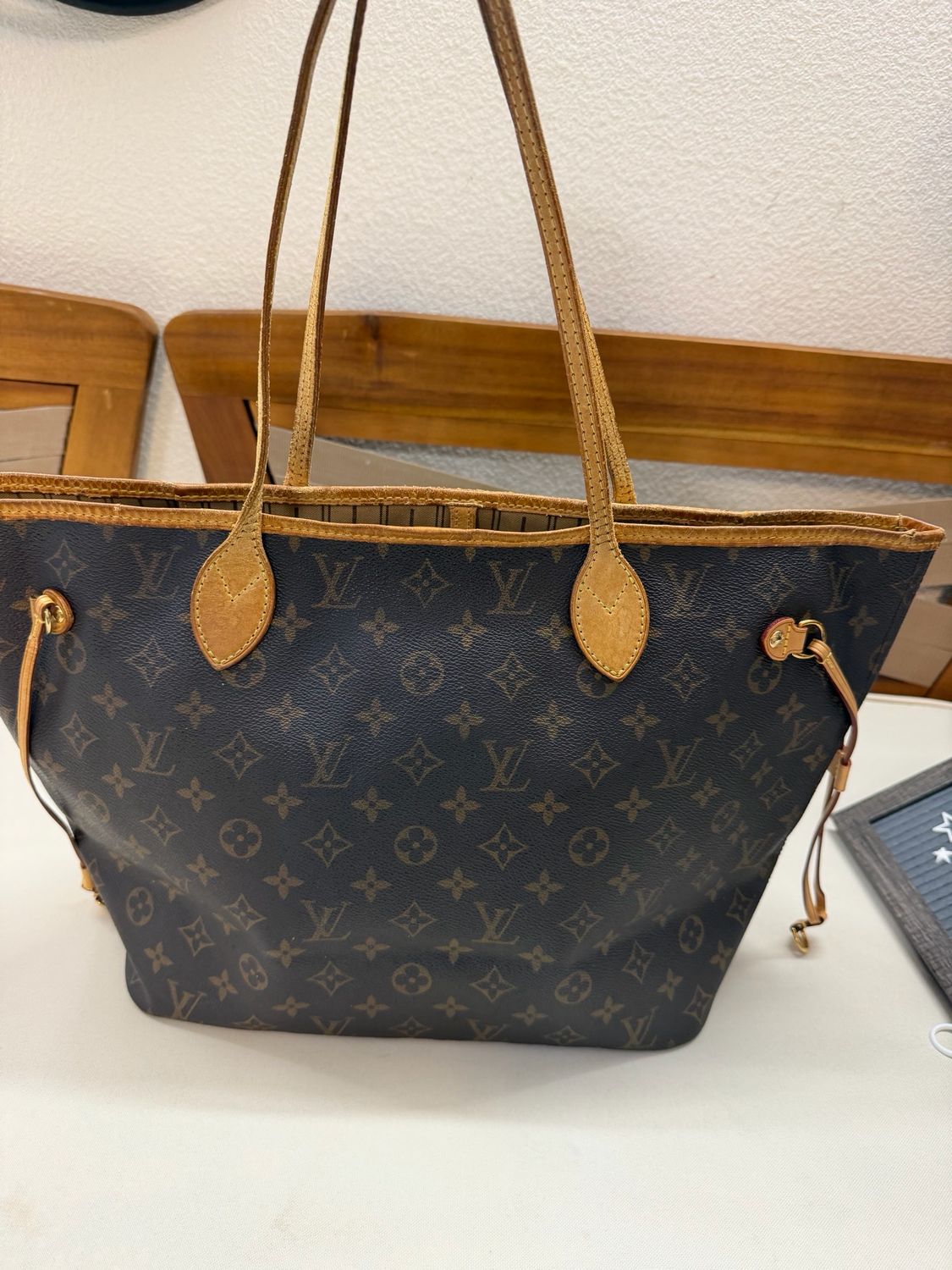 Louis Vuitton Monogram Neverfull Mm Tote Shoulder