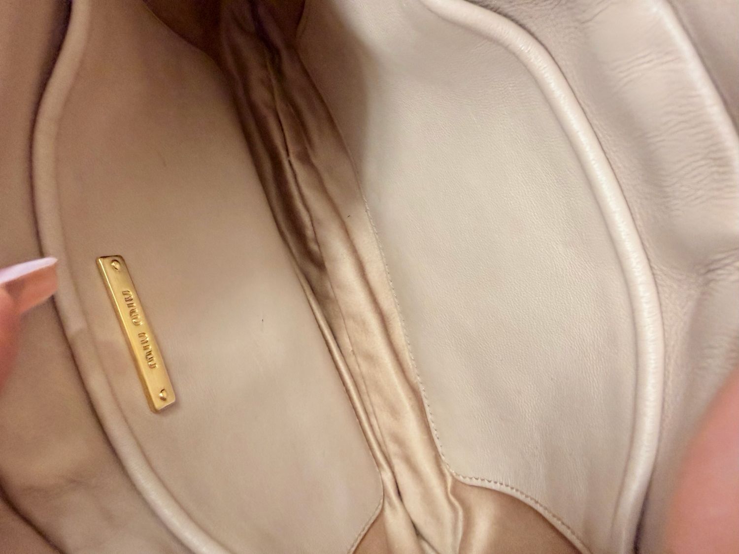 Miumiu Nappa Matelasse Leather Crossbody Messenger Sling