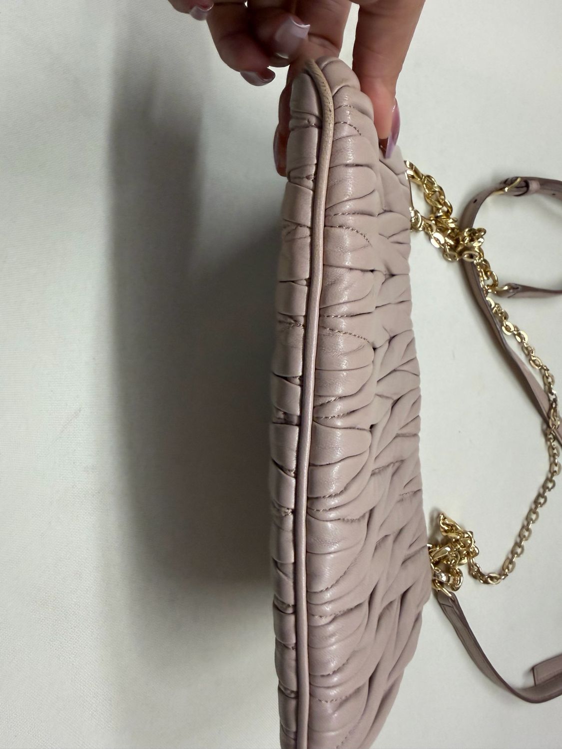 Miumiu Nappa Matelasse Leather Crossbody Messenger Sling