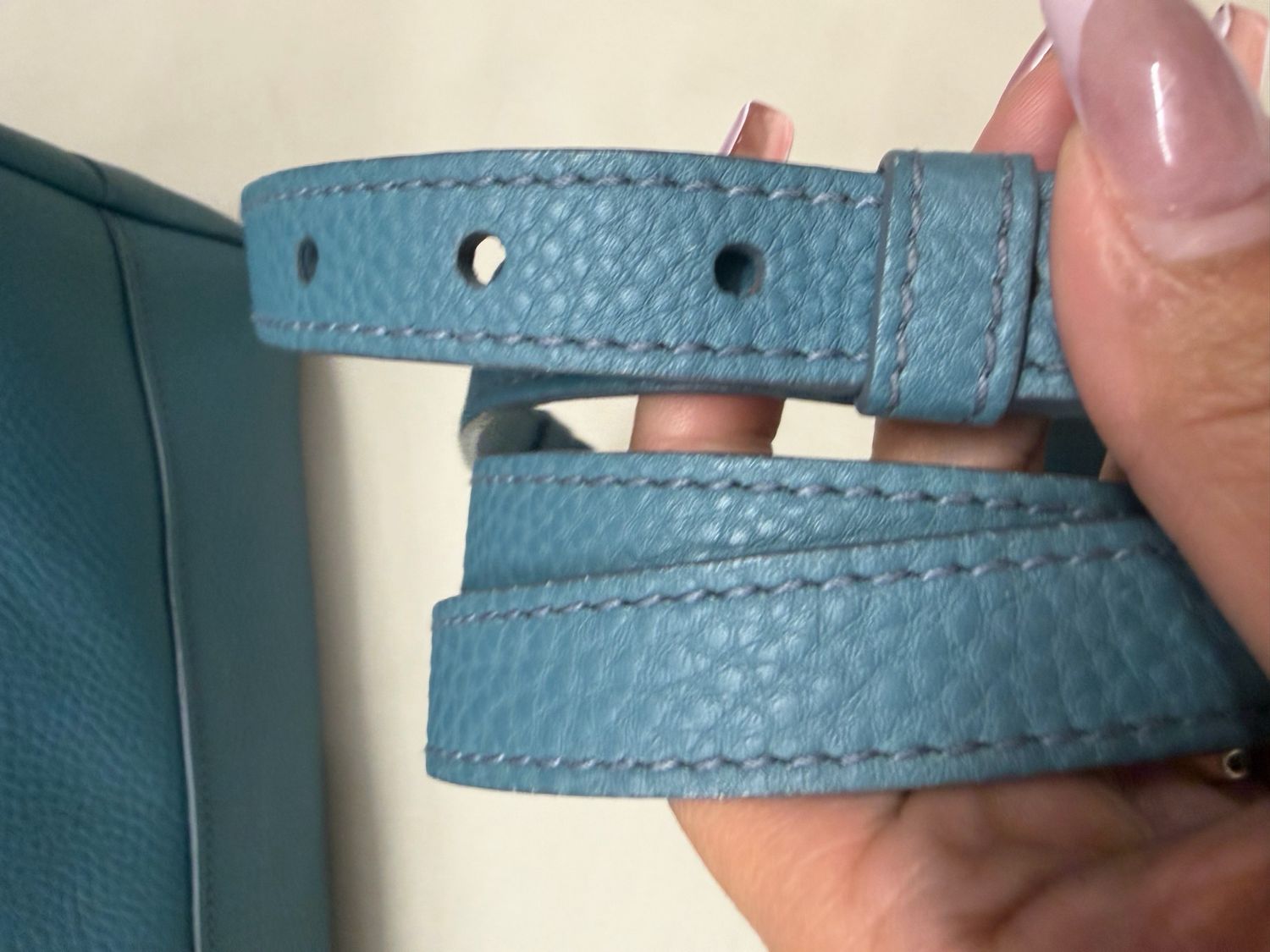 Prada Vitello Daino Pebbled Leather Shopper Sling