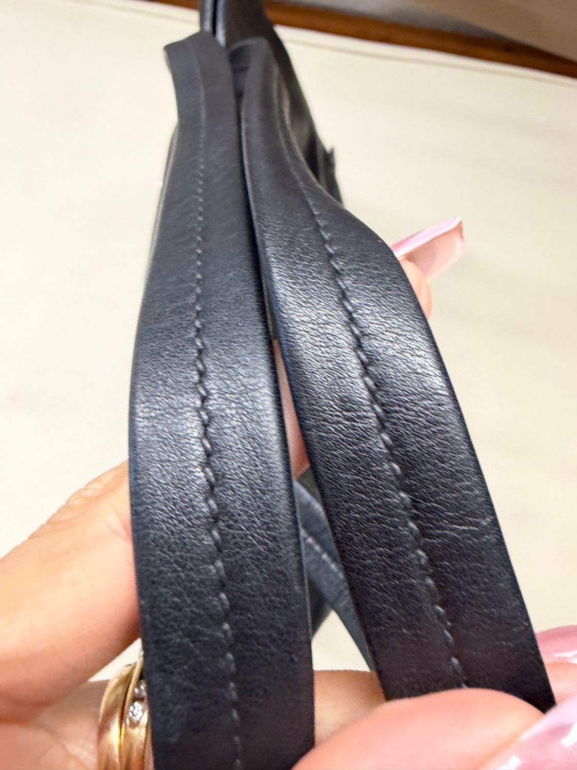 Miumiu Soft Calf Leather Shopper Tote Vertical in Black