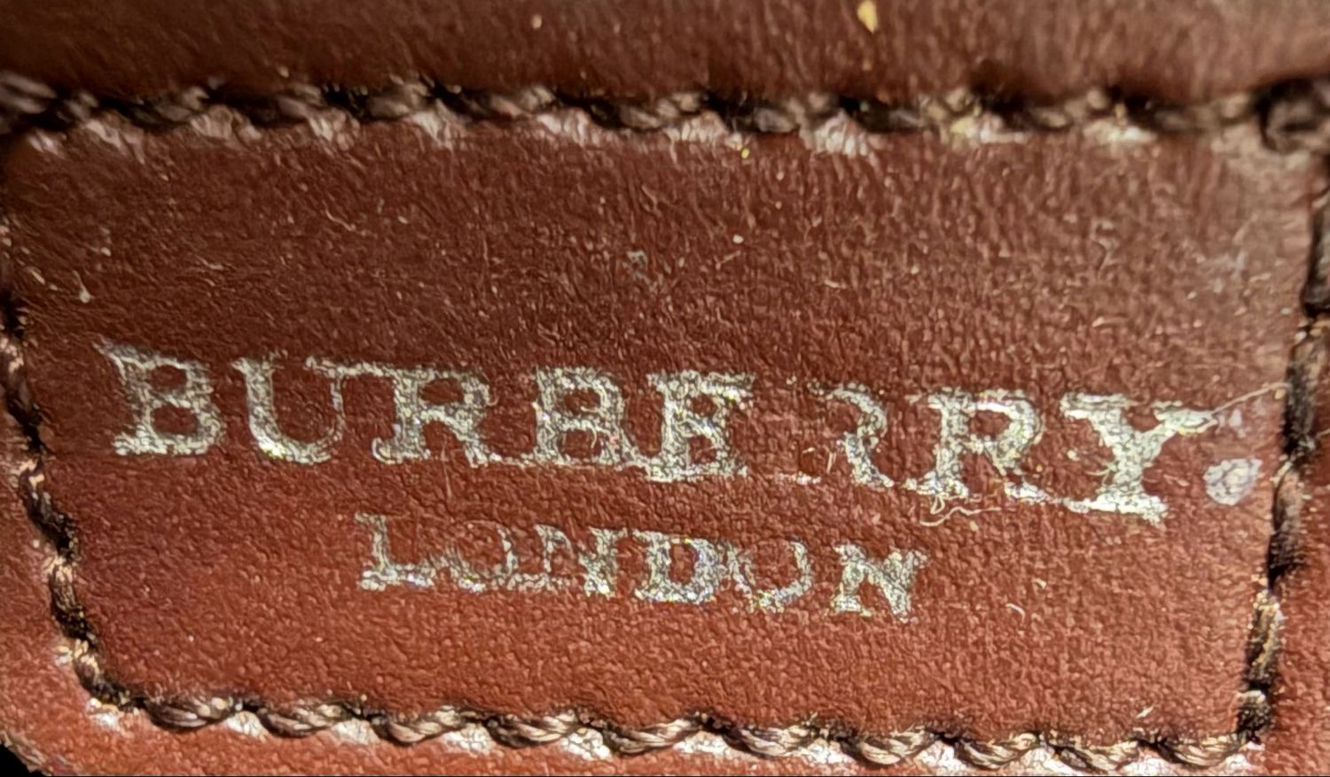 Burberry Haymarket Check Pochette Zipper Hobo Shoulder