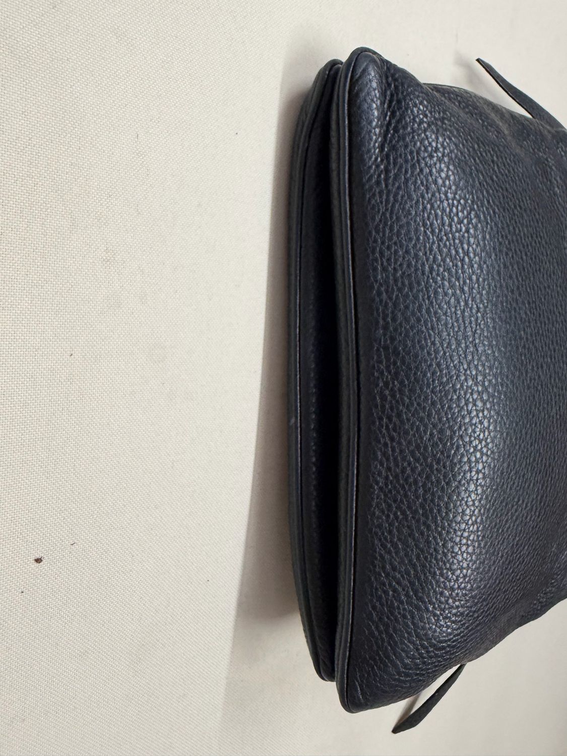 Prada Vitello Daino Leather Double Zipper Messenger Sling