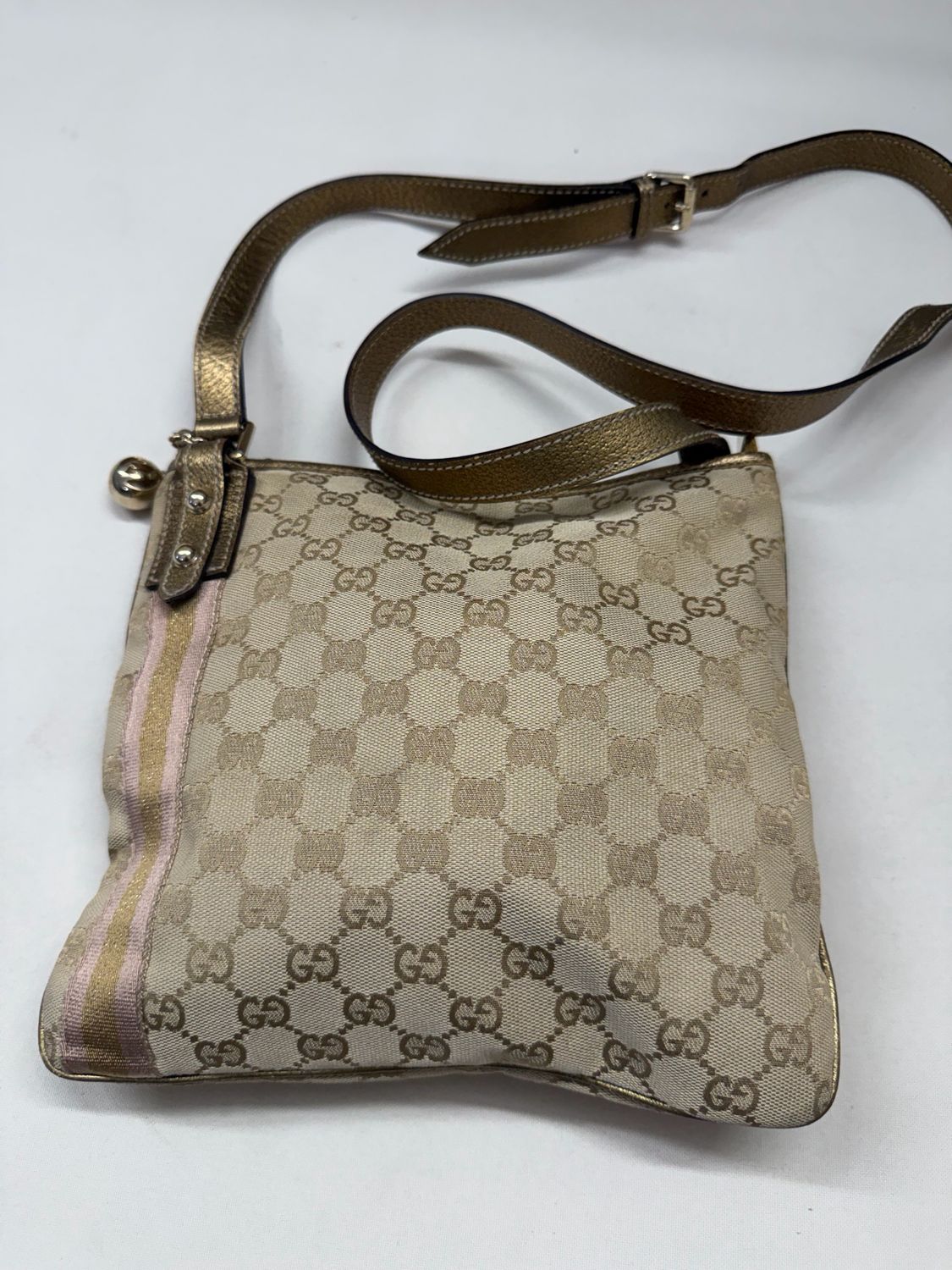 Gucci Monogram Canvas Joliceur Crossbody Messenger