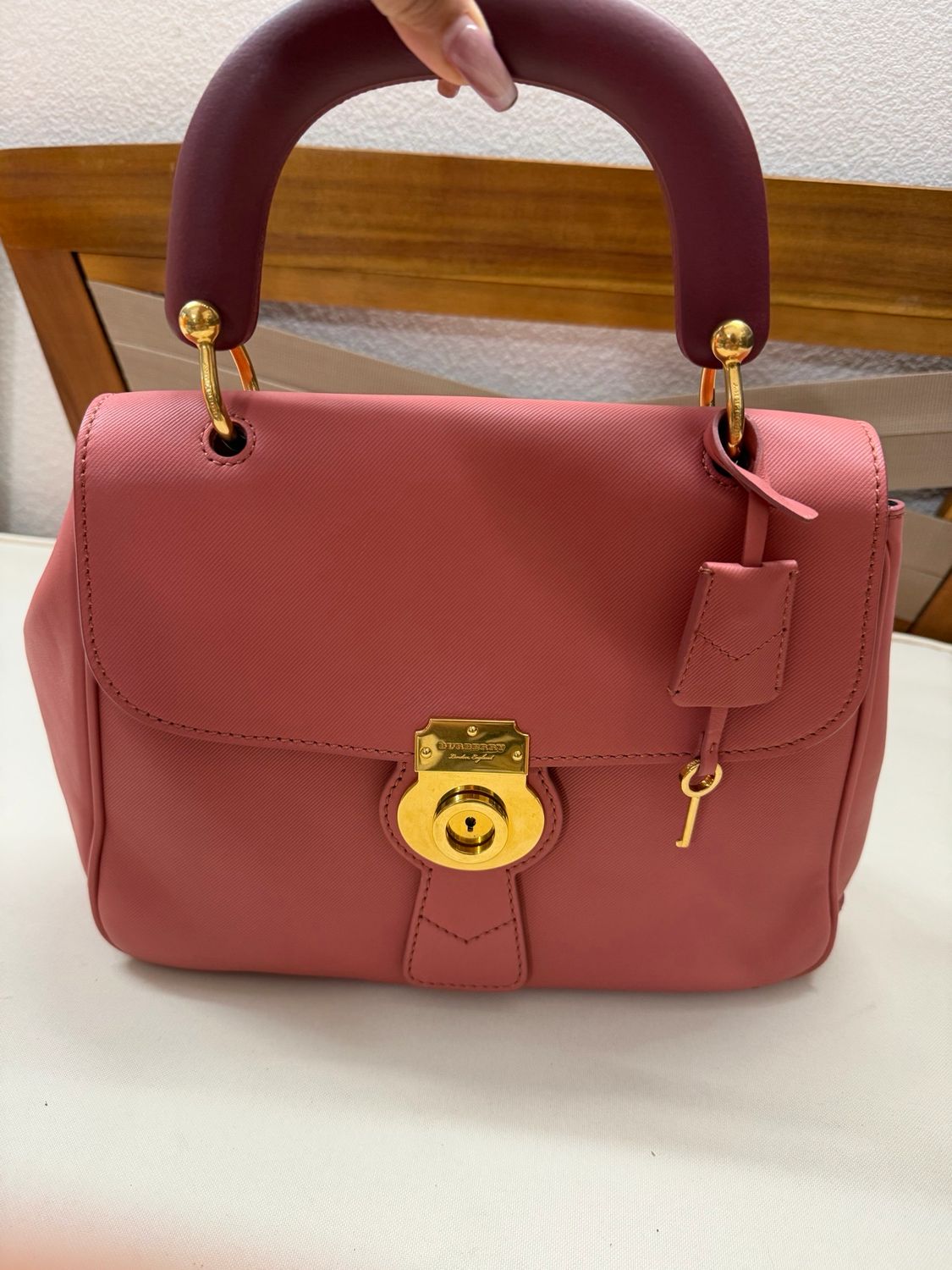 Burberry Trench Leather Top Handle