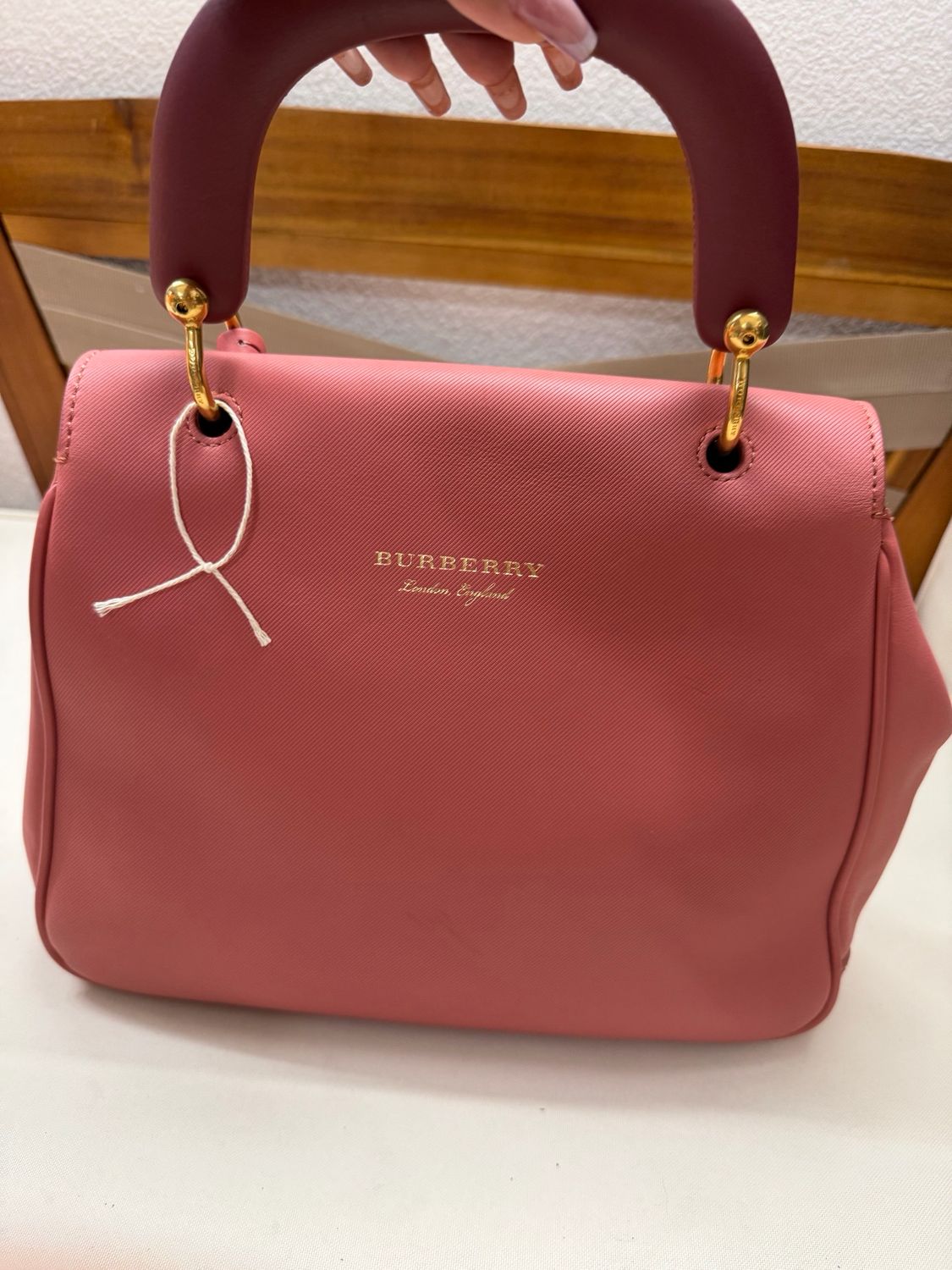 Burberry Trench Leather Top Handle