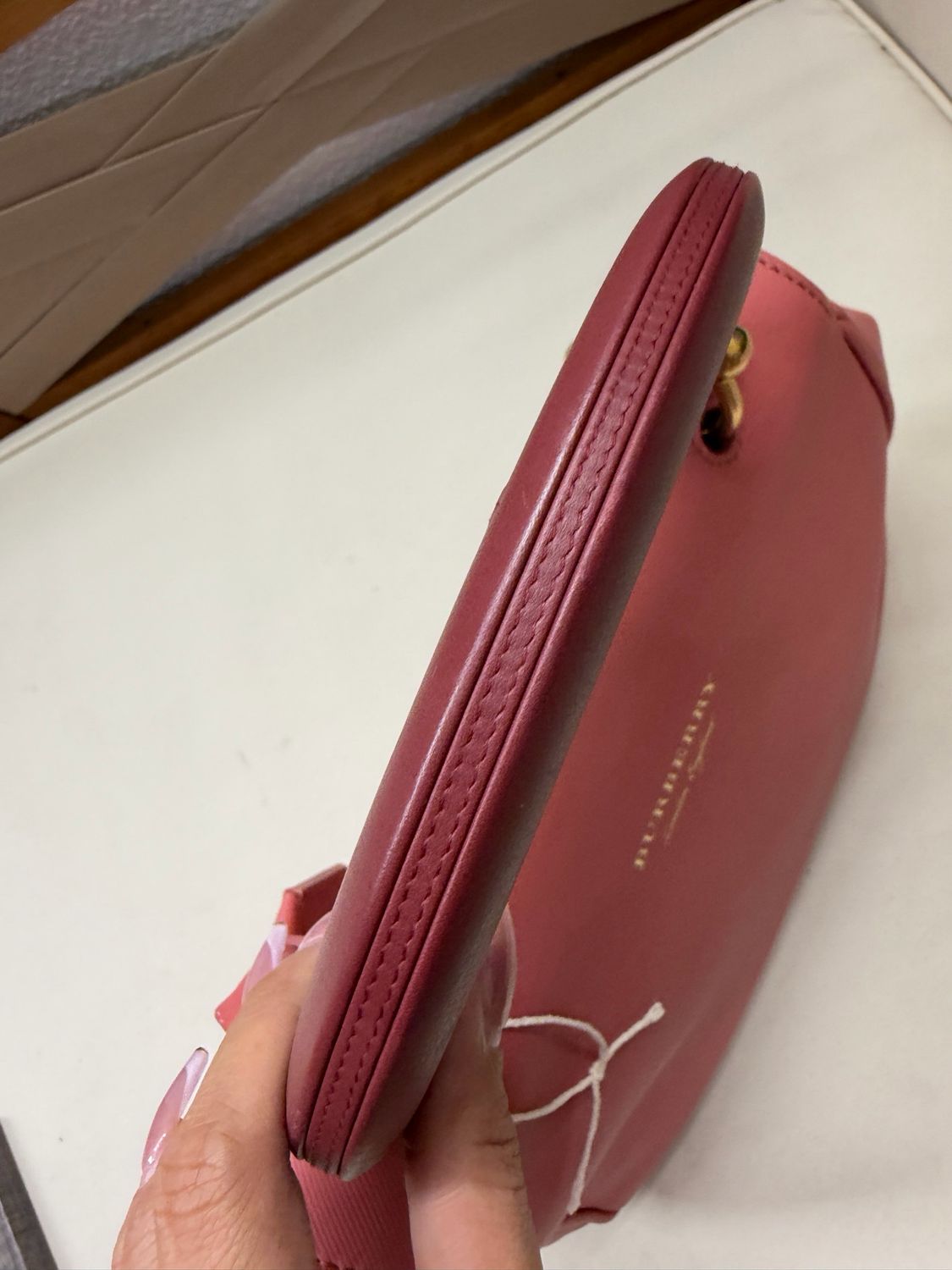 Burberry Trench Leather Top Handle