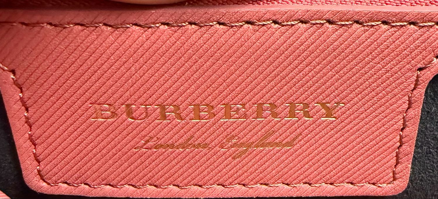 Burberry Trench Leather Top Handle