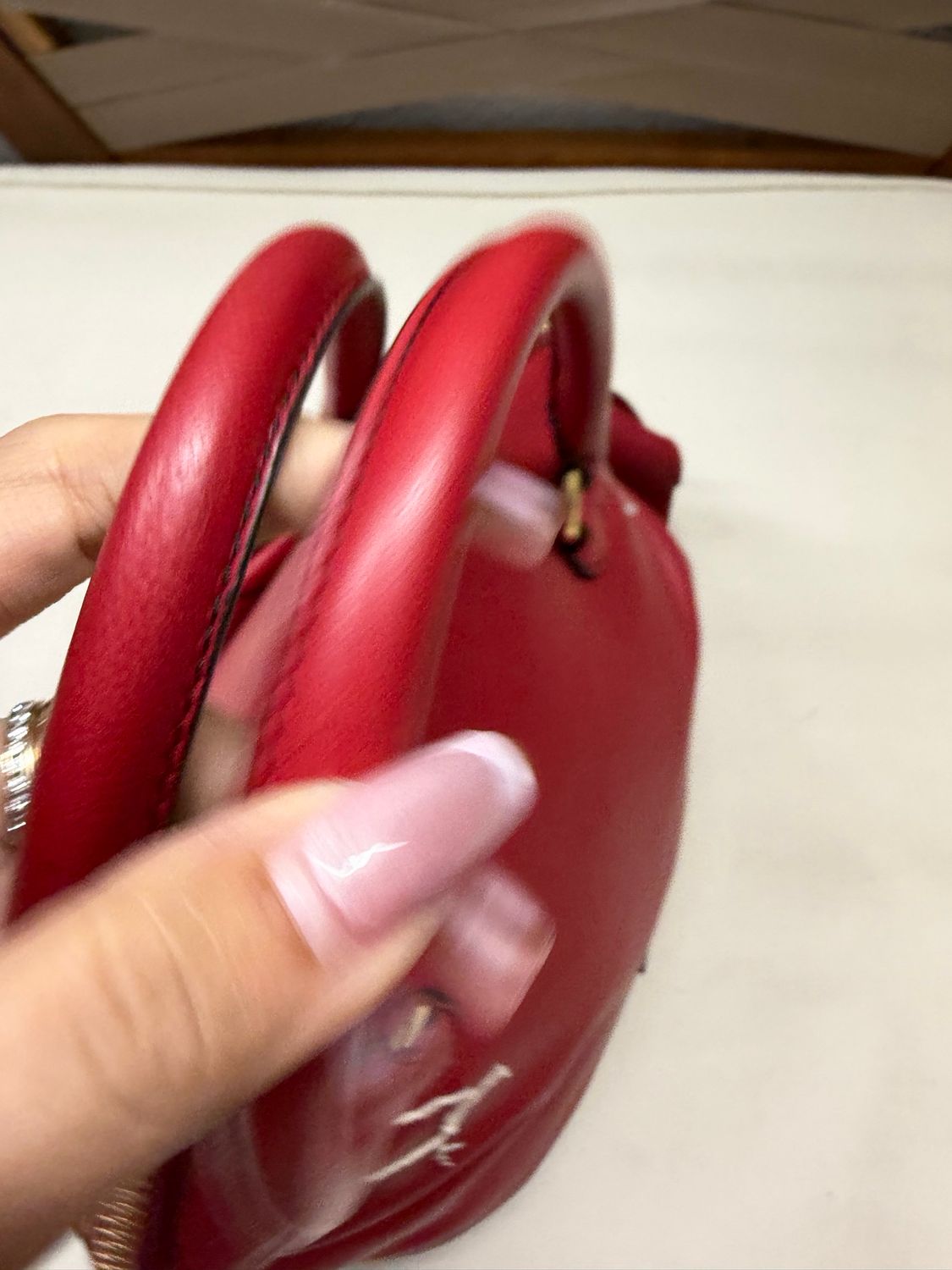 Valentino Petale Red Leather Sling Bag