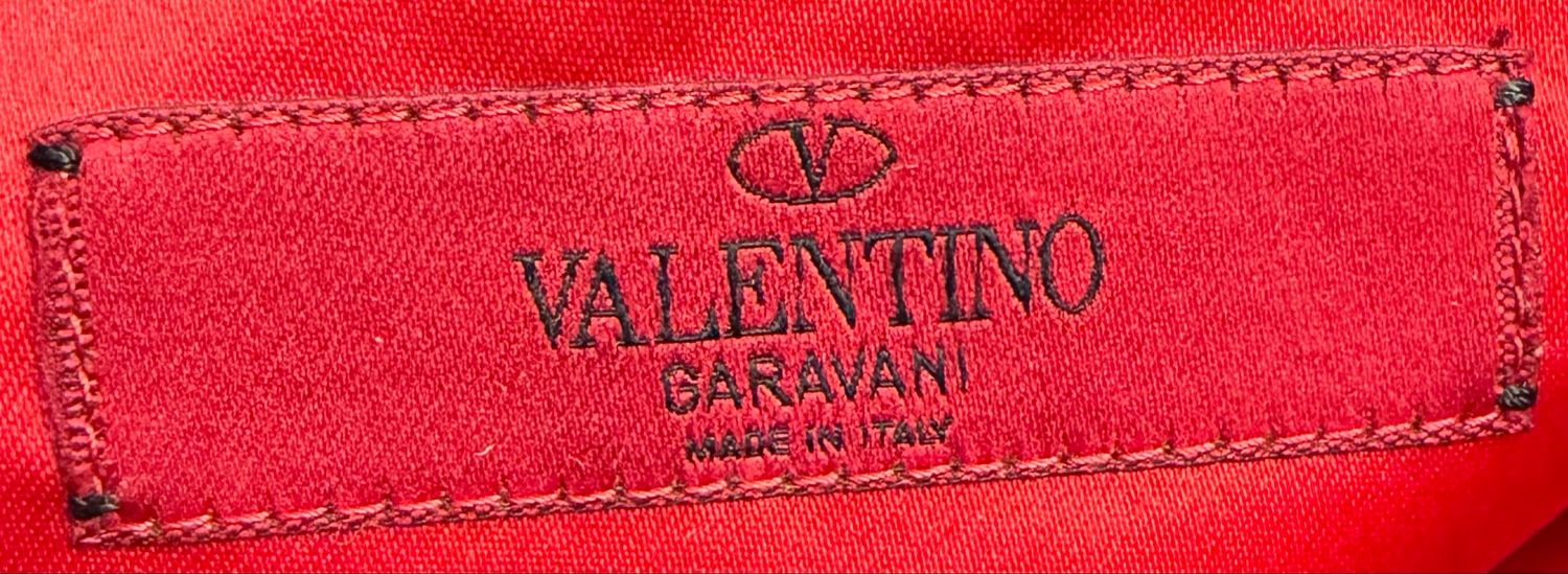 Valentino Petale Red Leather Sling Bag