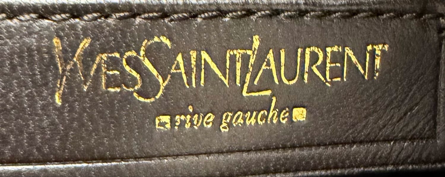 Yves Saint Laurent Muse Leather Tote in Burgundy