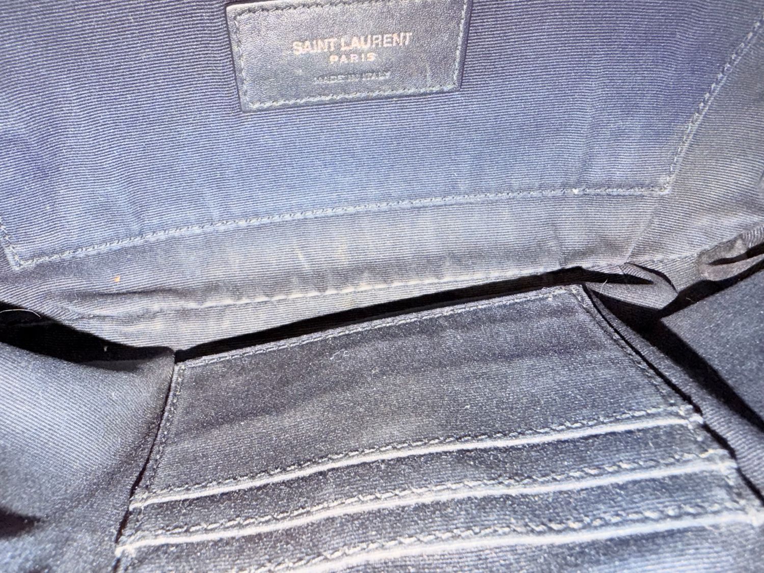 Yves Saint Laurent Lambskin Bum Bag in Black