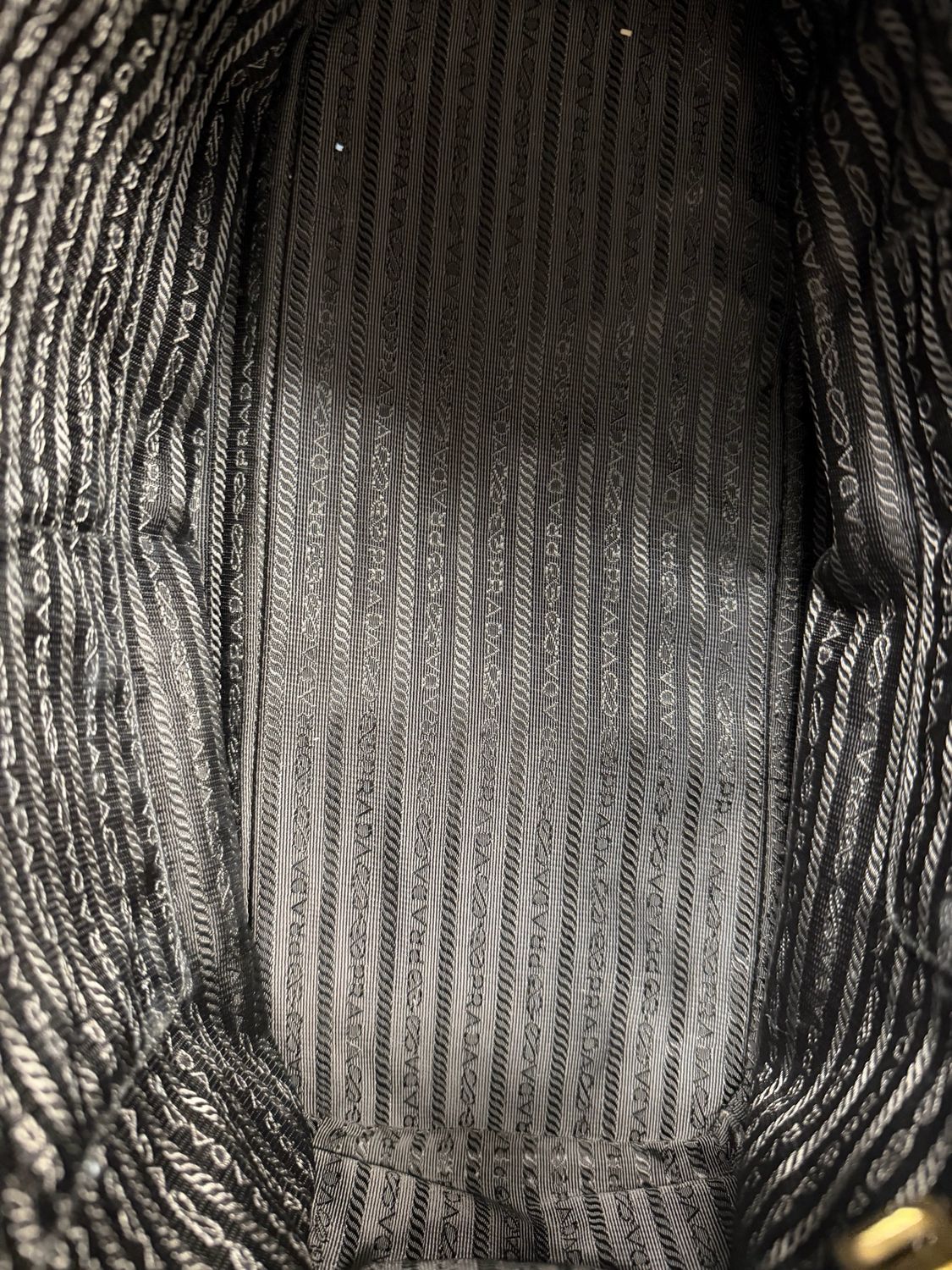 Prada Saffiano Lux Double Zipper Tote Medium in Gray