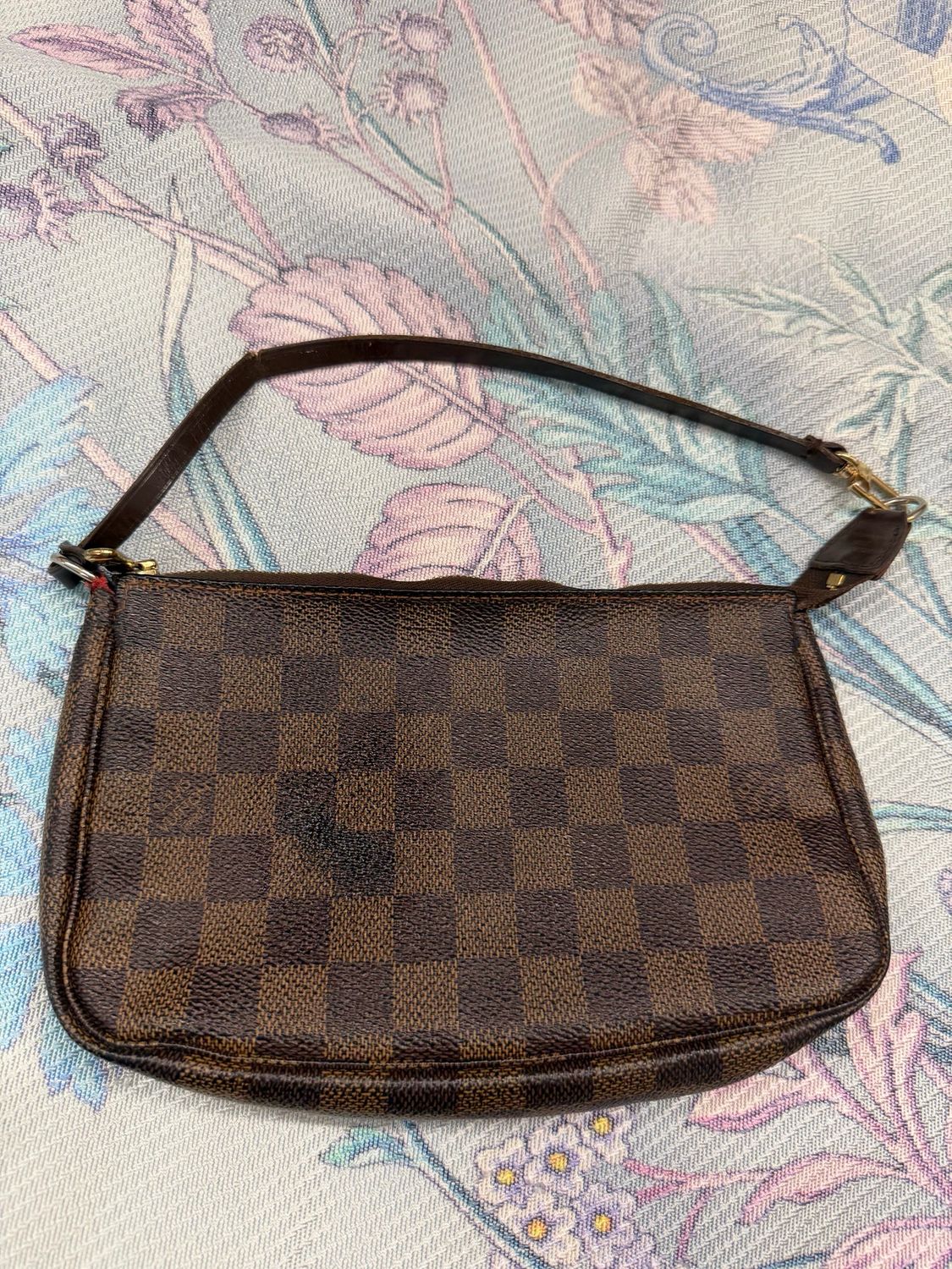 Louis Vuitton Damier Ebene Pochette Accesories Hobo Shoulder