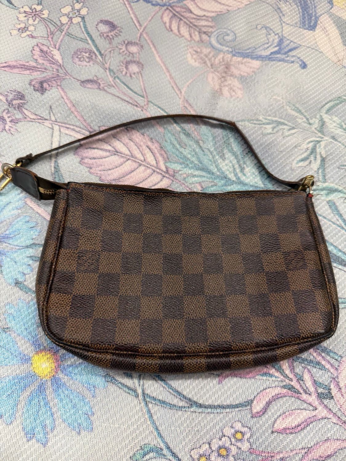 Louis Vuitton Damier Ebene Pochette Accesories Hobo Shoulder