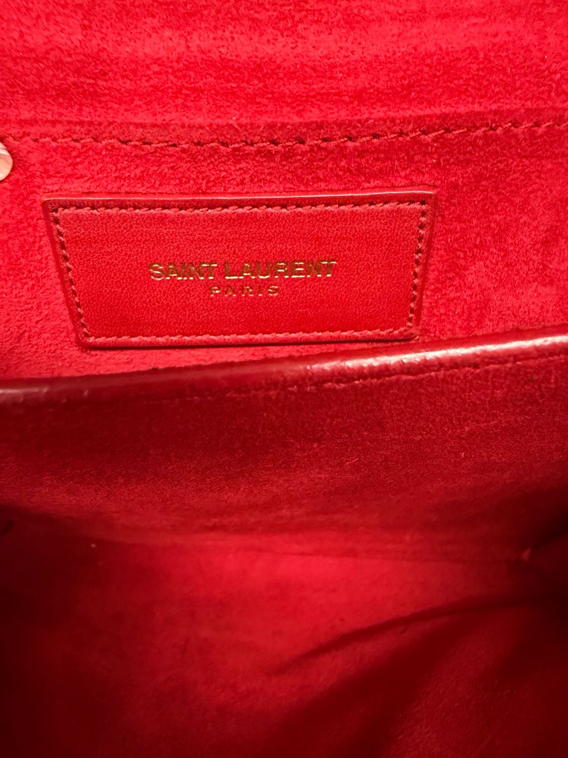 Yves Saint Laurent Flap Wallet on Chain Classic Logo Crossbody