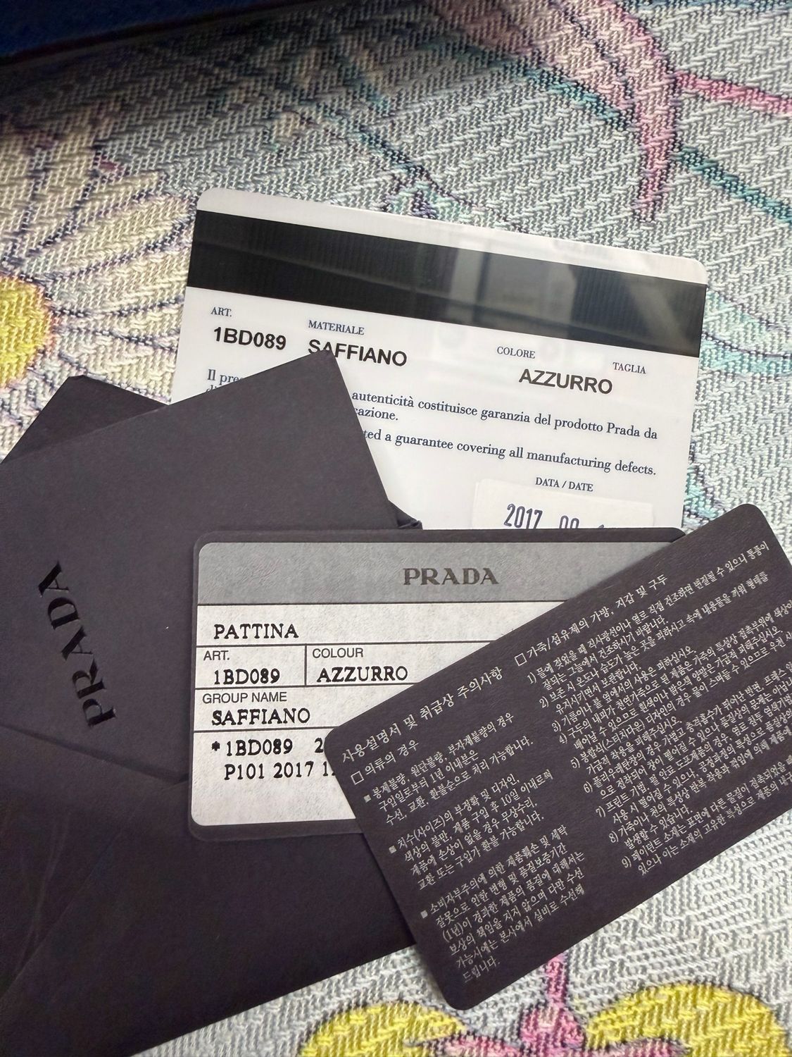 Prada Saffiano Turnlock Flap Messenger Crossbody Blue Chain Strap