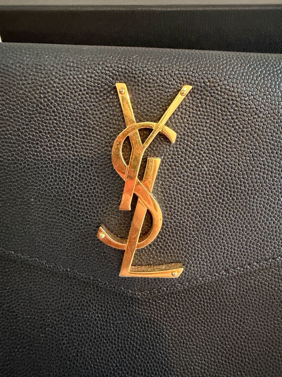 Yves Saint Laurent Flap Clutch in Black