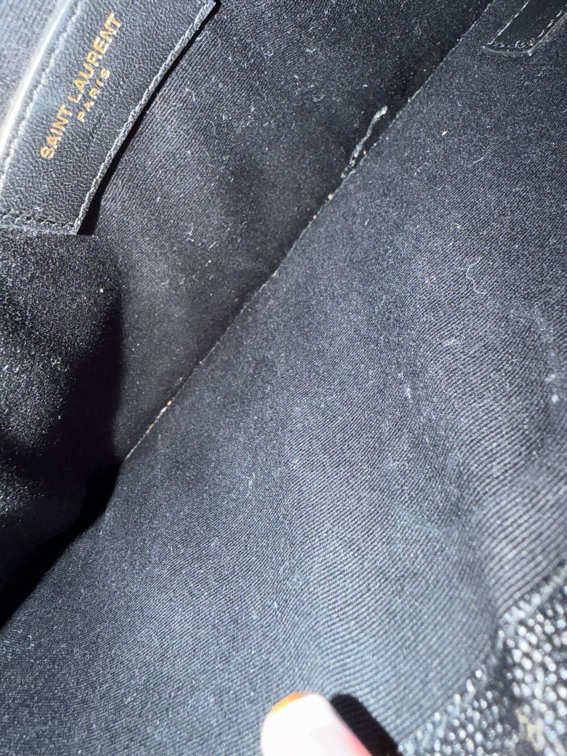 Yves Saint Laurent Flap Clutch in Black