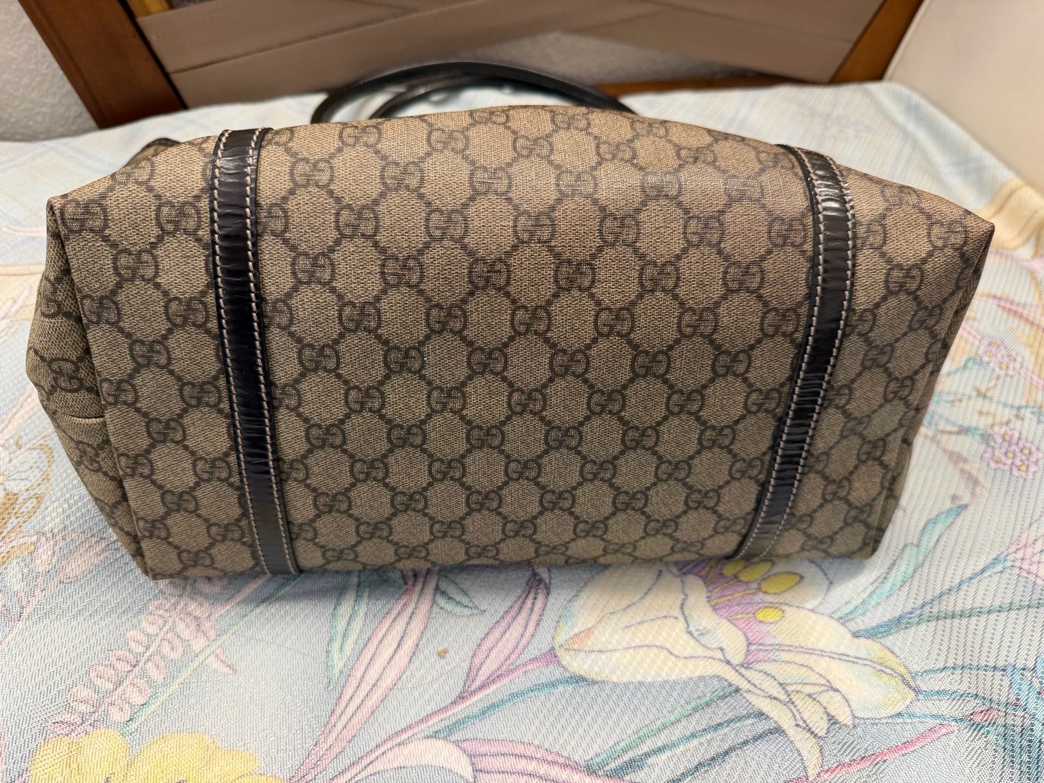 Gucci Monogram Joy Tote Medium in Dark Brown