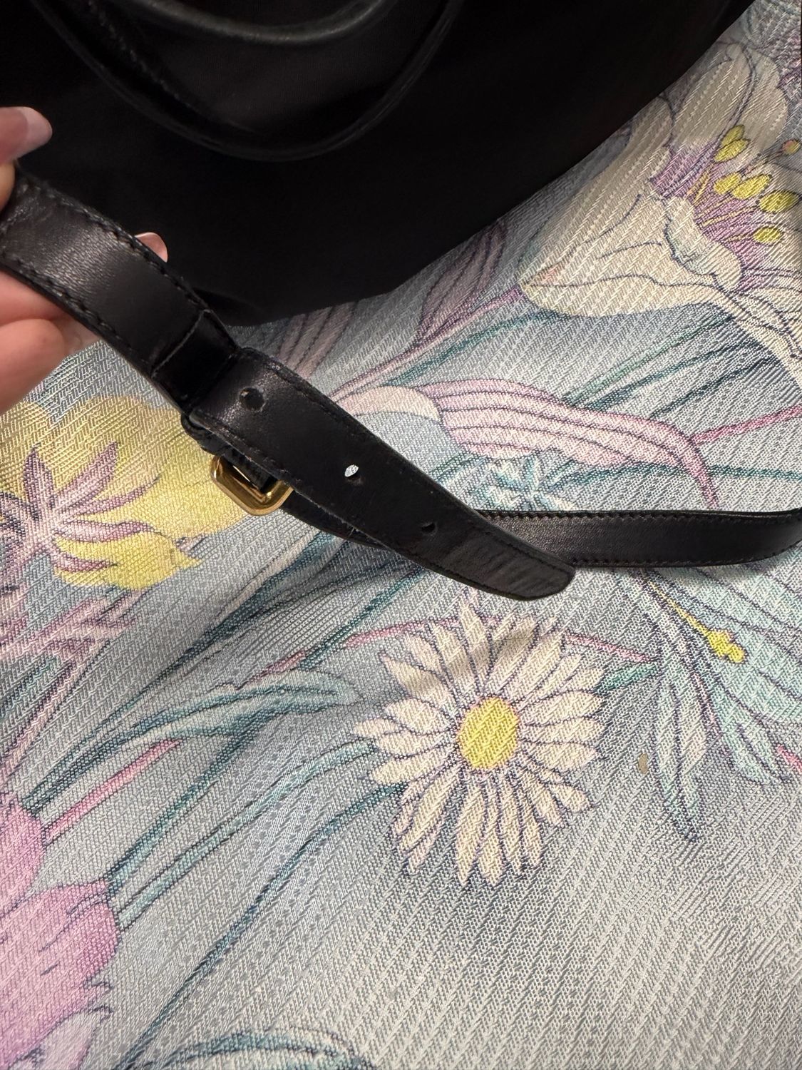 Prada Tessuto Nylon Tote Convertible Sling in Black