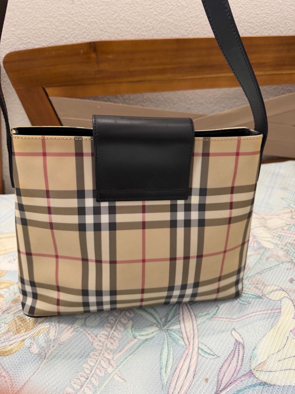 Burberry House Check Hobo Shoulder Flap