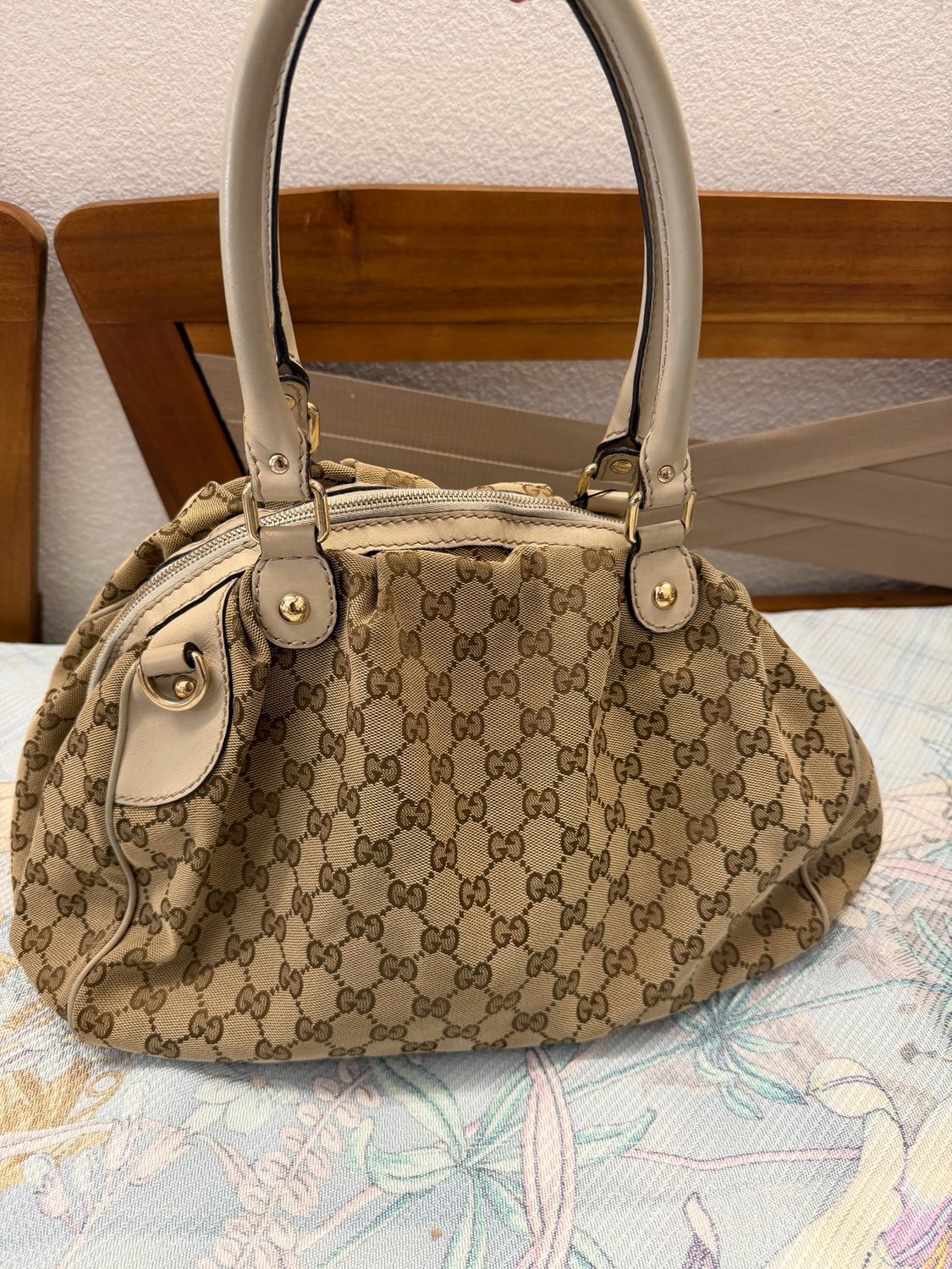 Gucci Monogram Canvas Sukey Tote Shoulder