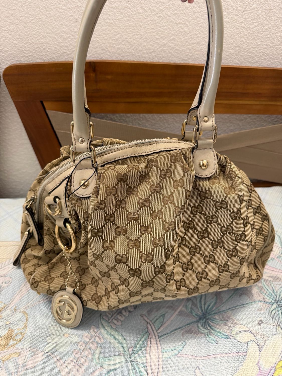 Gucci Monogram Canvas Sukey Tote Shoulder