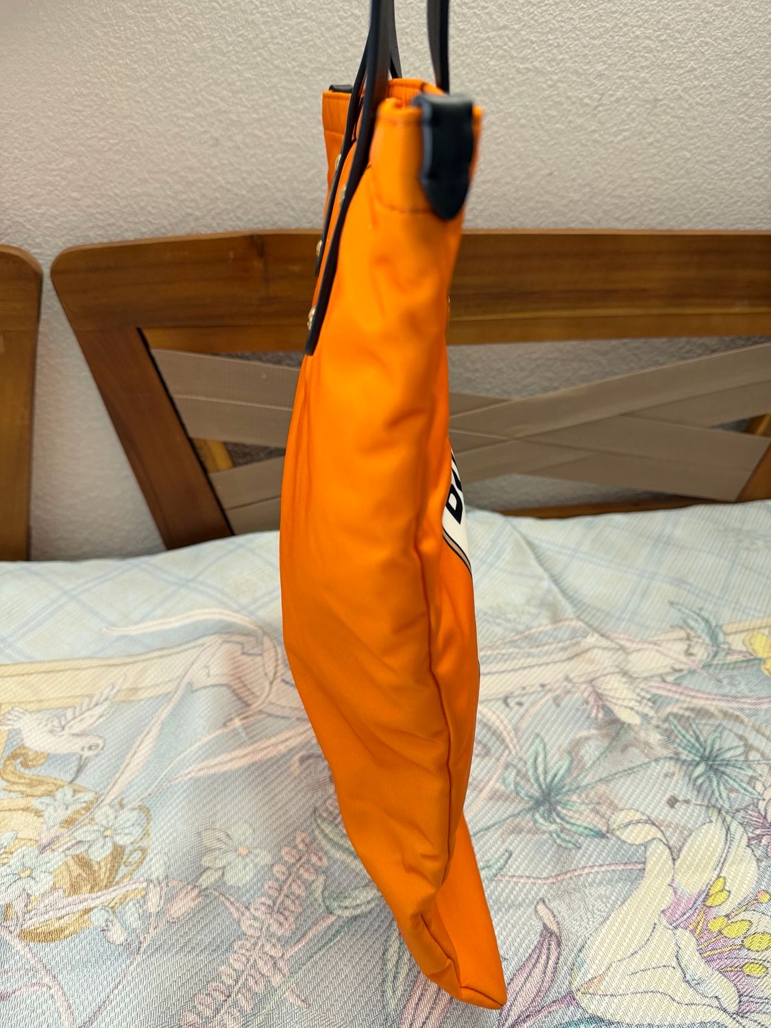 Burberry Nylon Tote Orange Shoulder